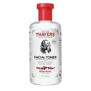 Thayers Alcohol-Free Rose Petal Witch Hazel Facial Toner for Glowing Skin, Sooth